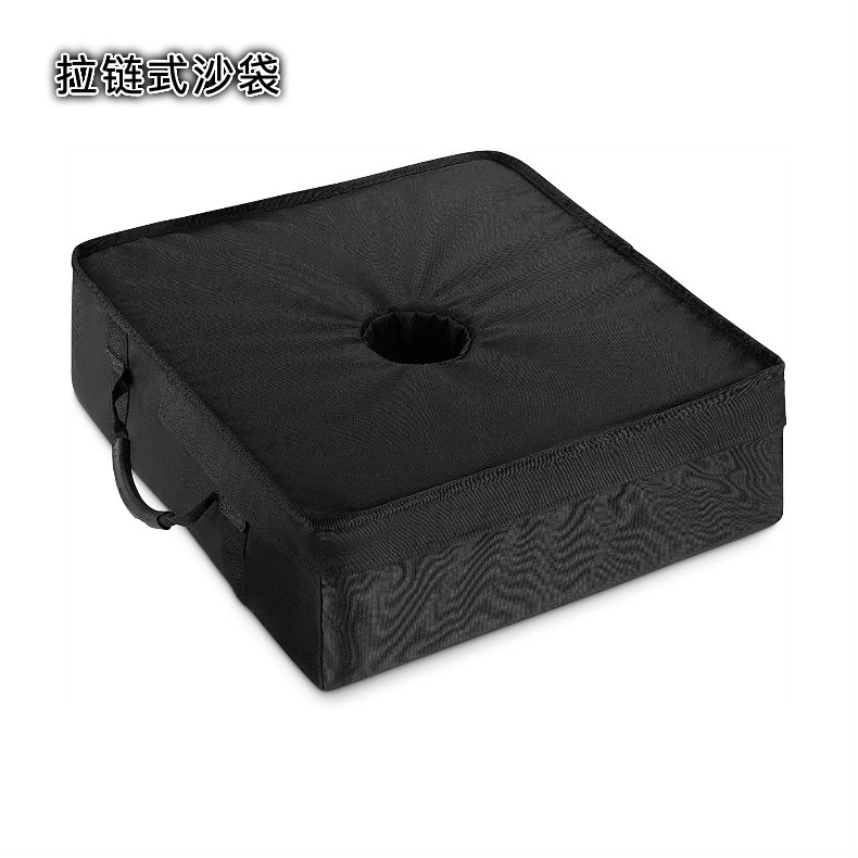 一件代发 帐篷伞底座配重方形拉链沙袋 18英寸露台伞架配重沙包
