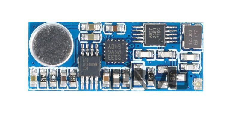 FM发射模块 迷你FM无线麦克风模块 微型FM发射器模块串口控制