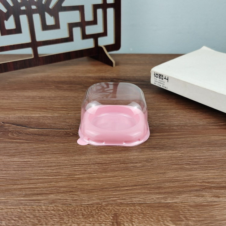 Solo grano nieve mei niang yema de huevo crujiente bola verde caja de tarta de huevo PET blister caja de embalaje desechable de alta gama