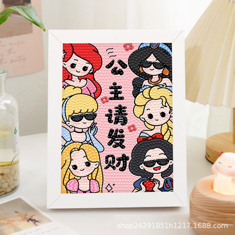 Diamante nuevo lápiz de dibujos animados pequeño nuevo pegatino diy puzzle manual regalo de cumpleaños para niños estudiantes
