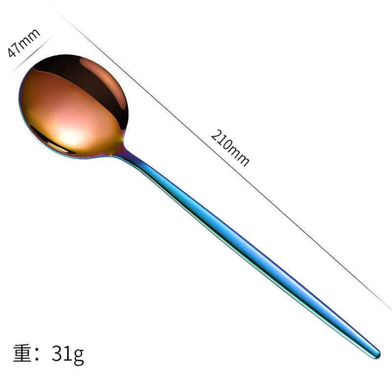 Large soup spoon color