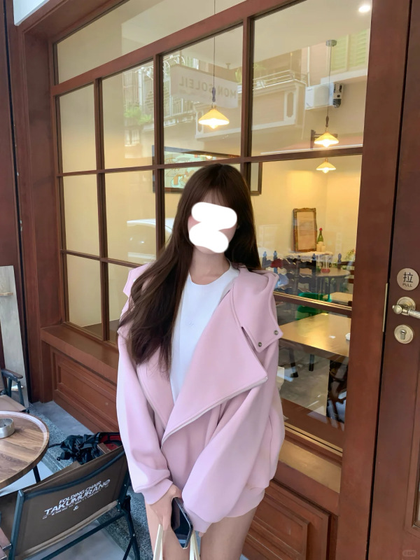 山东即墨卫衣美式外套女初秋2025新连帽巨好看宽松韩系小个子穿搭|undefined
