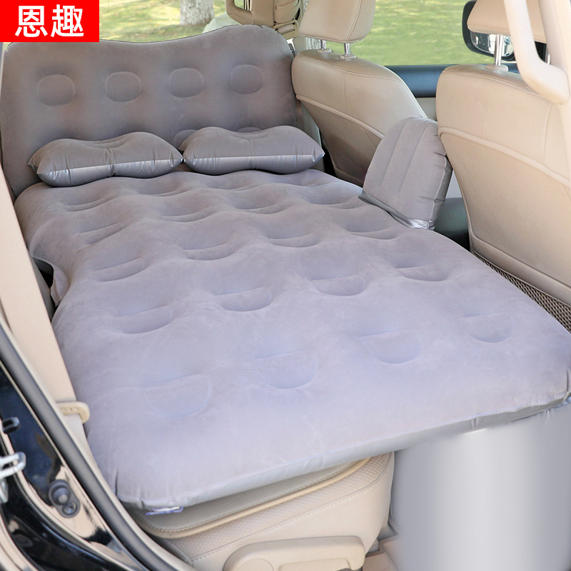 Car inflatable mattress car back seat trunk car back seat sleeping flocked car travel bed air mattress