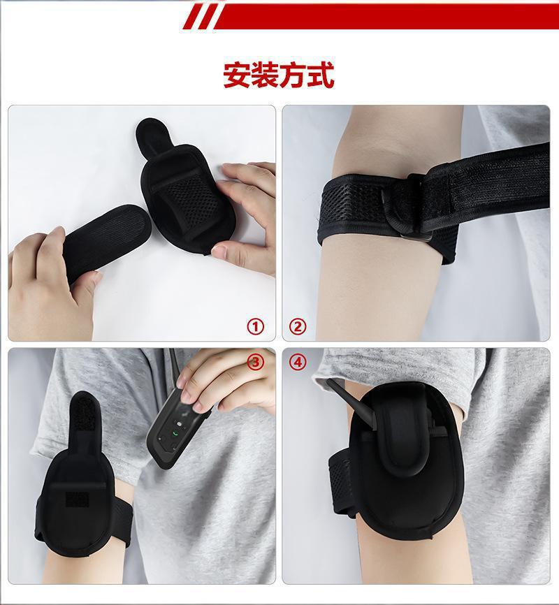 Xinowyv4Cpro Ear-Hook Football Referee Intercom Headset for 4 People, Simultaneous Referee Intercom, 3 Sets, 4 Sets