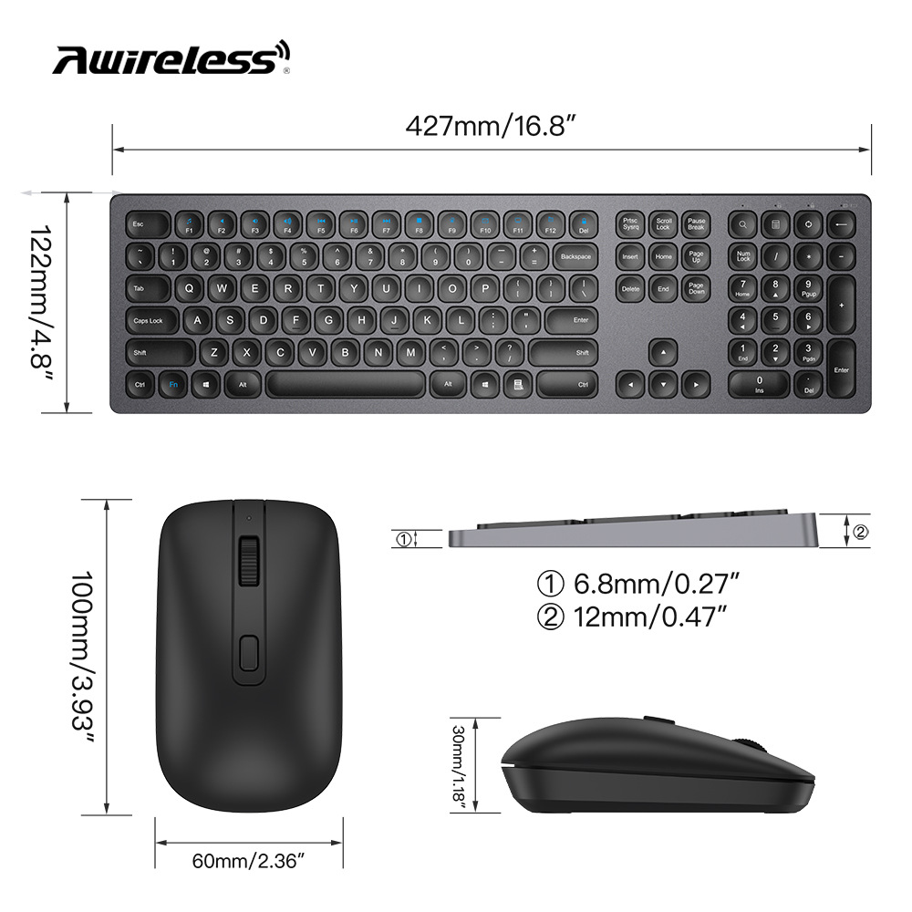 Wireless keyboard charging