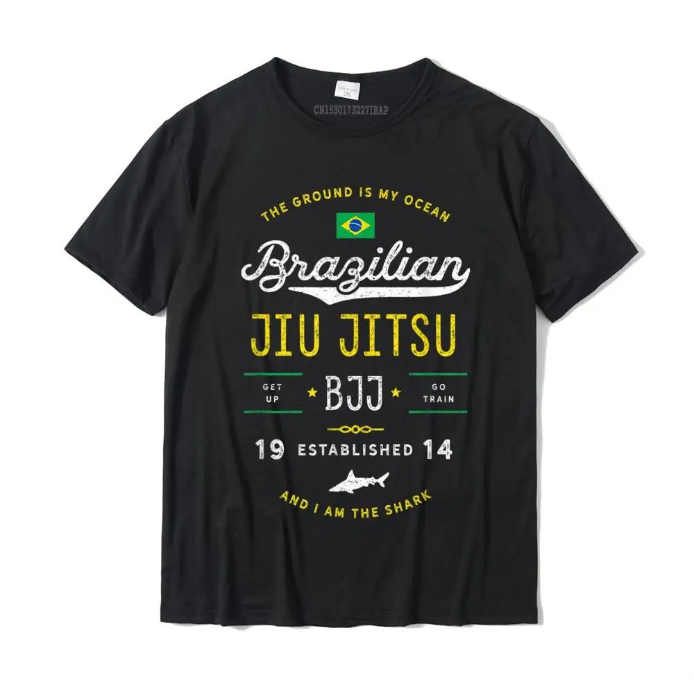 [Cross-Border European Code] Ocean Shark Jiu-Jitsu Shirt Brazilian Jiu-Jitsu Gift New Arrival Men's T-Shirt Group