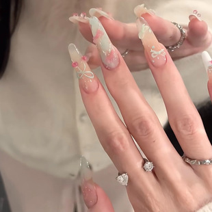 Xiaohongshu's Popular Guava Bubble Wearable Nail Polish, High-End Long Ins Style Wearable Nail Polish