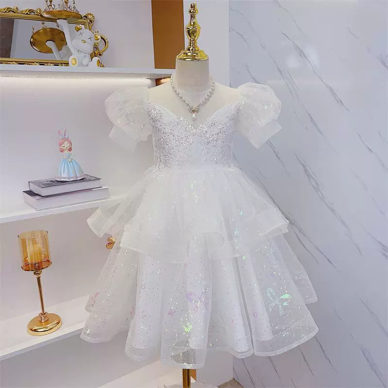 Новые летние платья для девочек 2025 года: европейские и американские модели, платья для подружек невесты, платья принцесс, для вечеринок и школьных выступлений