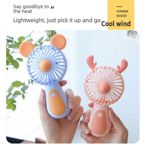 Original Factory Handheld Small Fan New Cartoon Student Gift Mini USB Fan Wholesale Portable