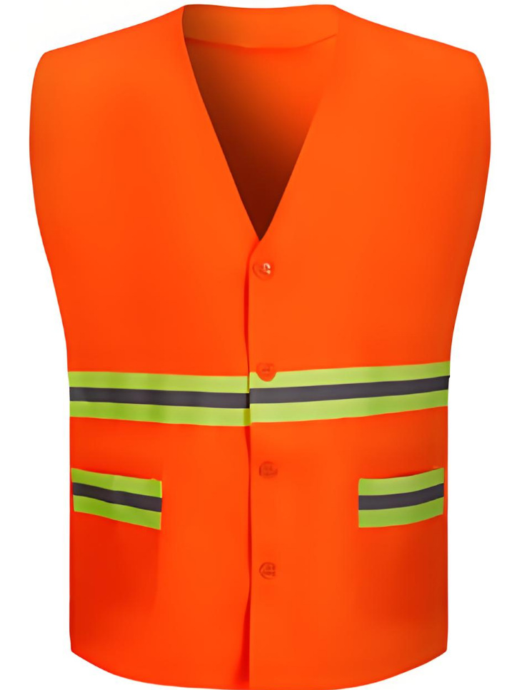 Chaleco Reflectante de Seguridad de Malla Multi Bolsillos para Construcción y Seguridad Vial