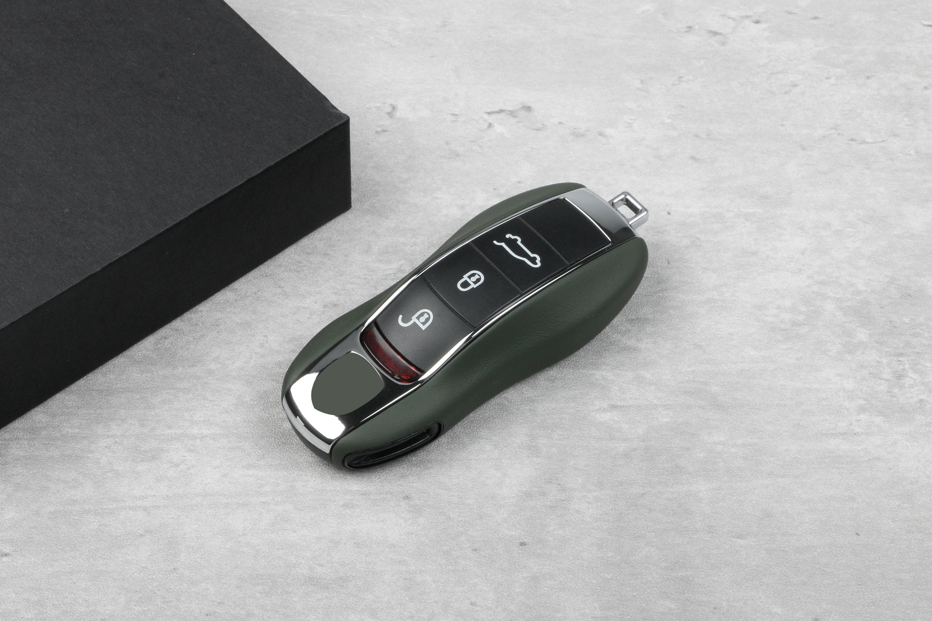 Suitable for Porsche Leather Key Case New Cayenne Cayenne Palamela Panamera911Taycan