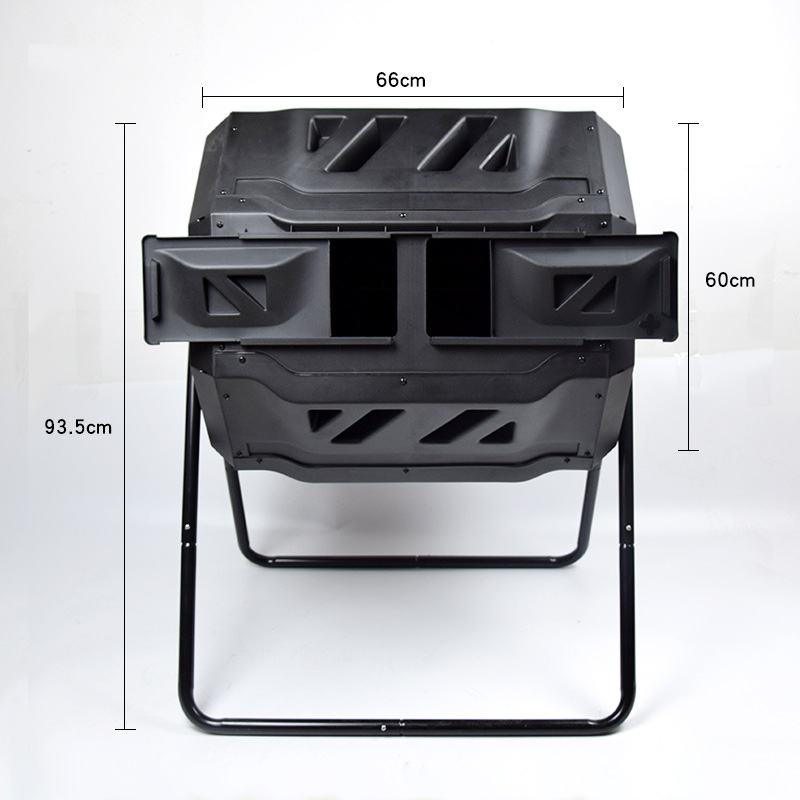 跨境出口160L堆肥滚桶 旋转翻转堆肥桶