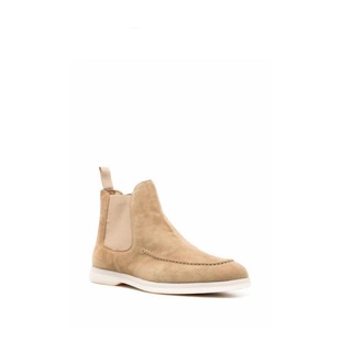 Flat Loafers Export Men's White-Soled Shoes Autumn and Winter Elastic Men's Short Boots Ankle Boots Elastic Boots