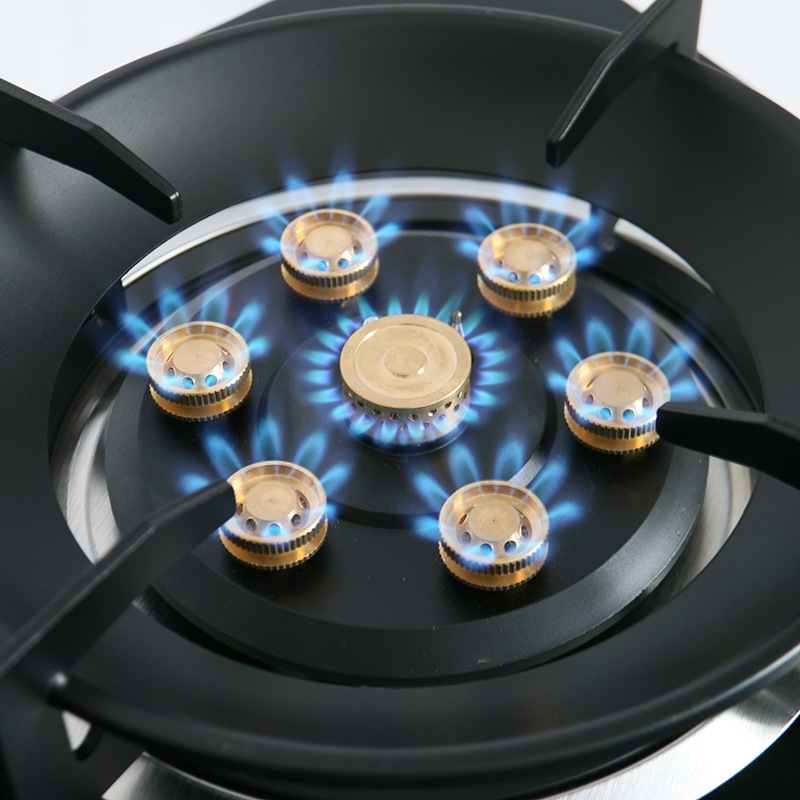 B04 fuego feroz estufa de gas estufa de doble hogar de escritorio incrustado de doble propósito estufa de gas natural estufa de gas licuado al por mayor