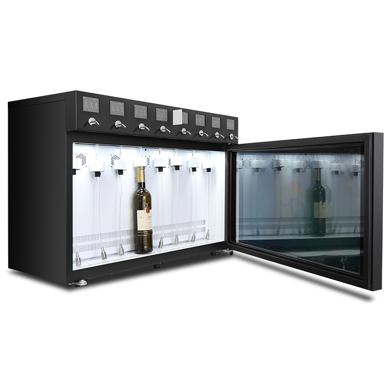 Dispensador de vino comercial, dispensador de vino compartido de sobremesa, máquina expendedora, dispensador de copas de vino con código de escaneo, dispensador inteligente compartido