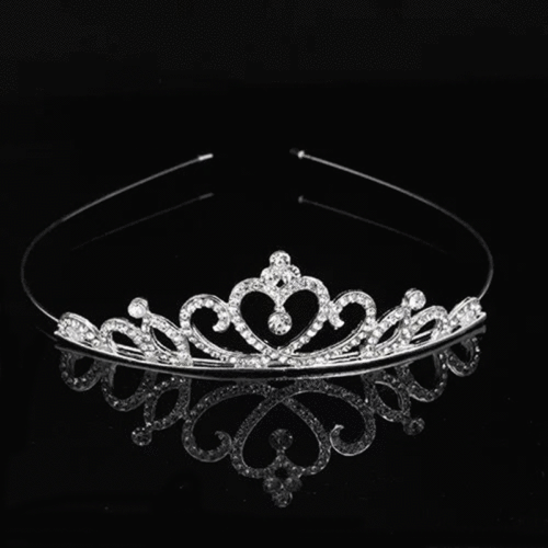 Korean dance hair accessories children's three-dimensional crown headband headwear girl student birthday rhinestone headband hair clip wholesale