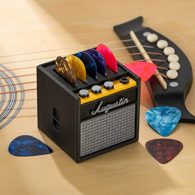 Новый кросс-бордер 3D печати держатель медиатрон Guitar Picks 3D печати гитарная палета для хранения