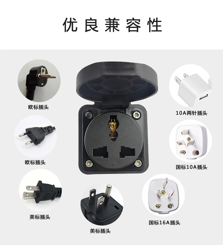 New Energy Electric Vehicle Home Charger, Easy to Charge and Discharge, American Standard Charging Head, Ac Charging Station, Slow Charging, Portable