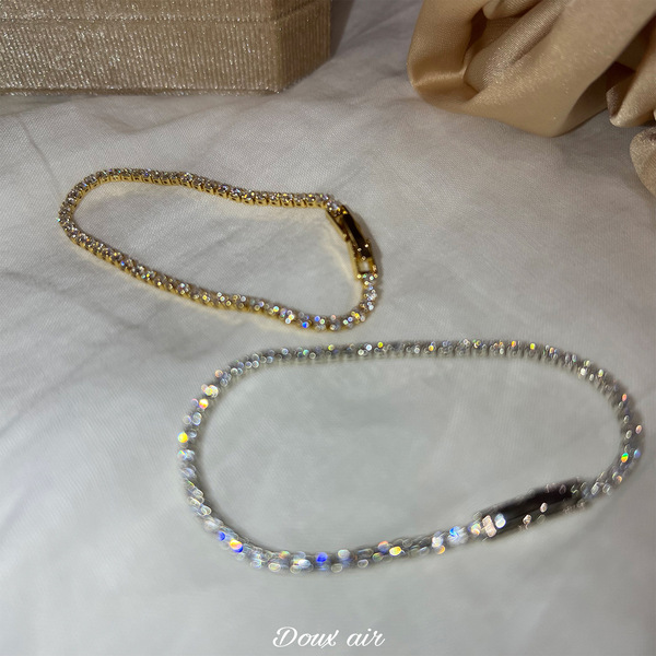 Niche cold style bright shining zircon bracelet women's super flash…