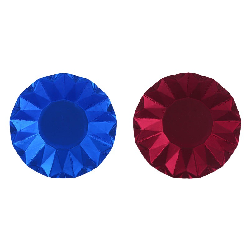Creative Diamond Одноразовый бумажный миска для пикника на открытом воздухе Серия Blue Wine Red Высококачественный ресторанный бумажный миска