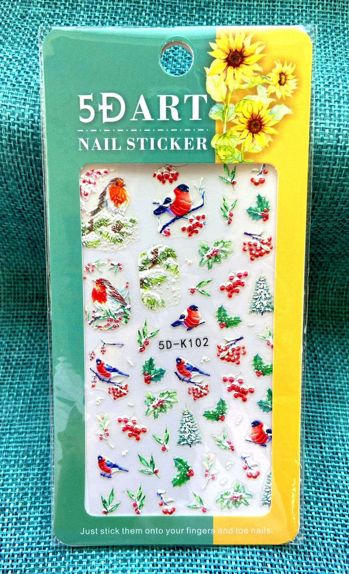 Christmas three dimensional nail stickers