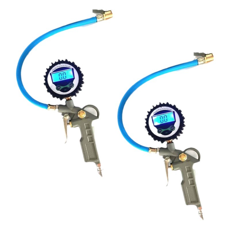 Надувной пистолет для автомобильных шин манометр электронный светящийся цифровой дисплей пистолет давления в шинах механический указатель манометр надувной манометр
