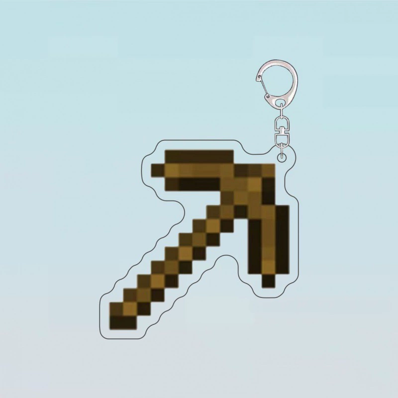 Minecraft окружение Minecraft брелок Diamond Sword Sword Undead Totem Lava Barrel Jack Jack Jack Bid Merminal