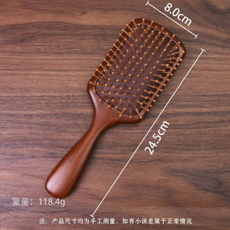 天然ゴールデンサンダルウッドエアクッションエアバッグコーム木製ヘアコーム頭皮マッサージコームアウトドア用品木製コームギフトボックス|undefined