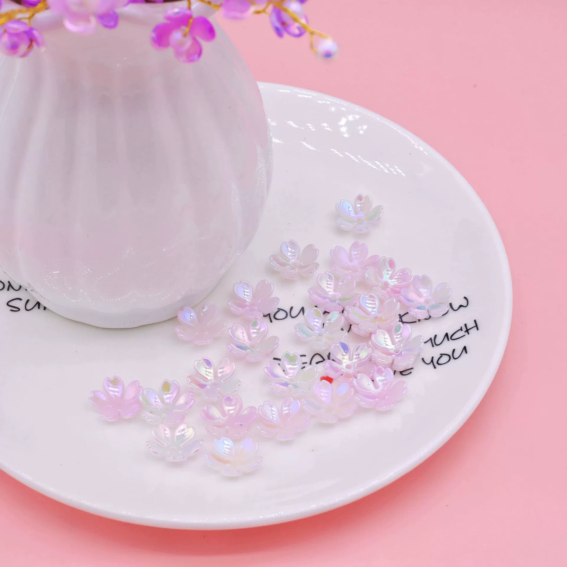 Acrylic accessories handmade, accessory, gradient