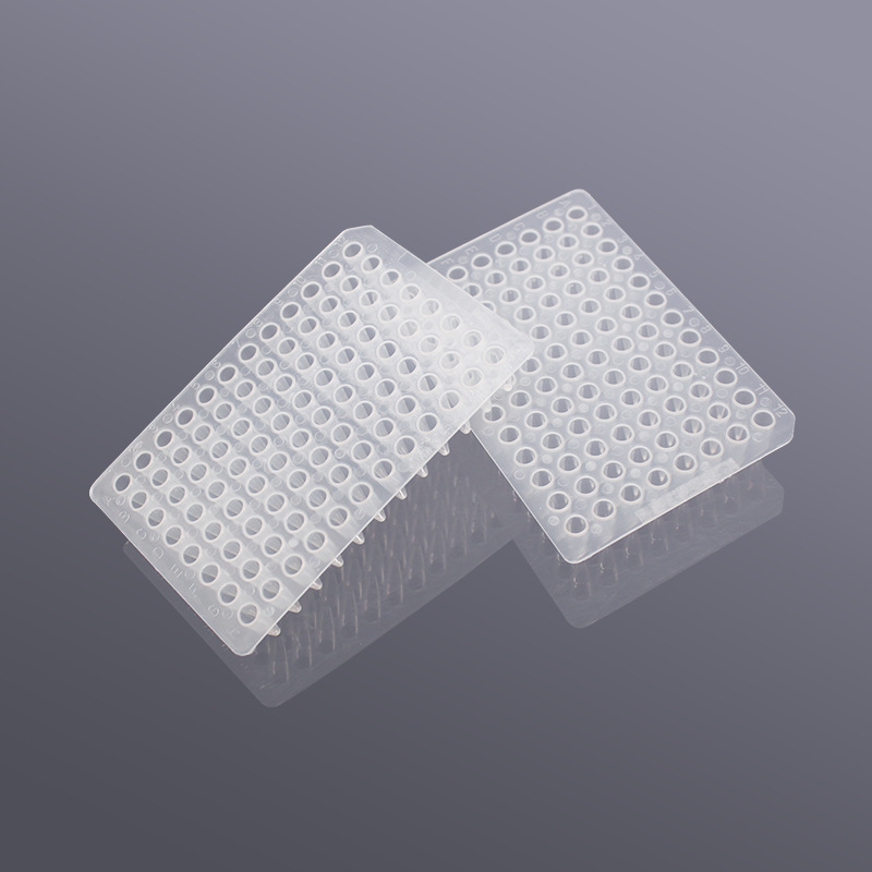 透明PCR板 96孔无裙边,25块/包，10包/箱 PCR板 生物实验室耗材