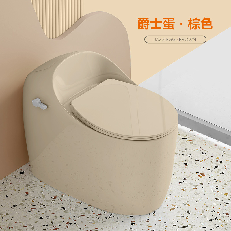Nuevo hogar interior personalizado anti-bloqueo de una sola pieza fila de piso ultra-alto sifón moderno simple inodoro redondo al por mayor