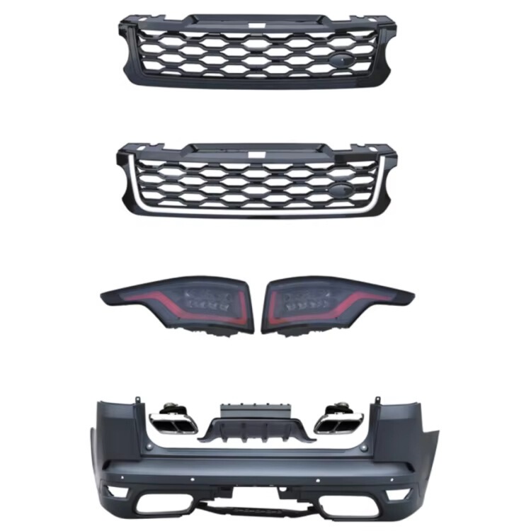 Suitable for Range Rover Sport 2014-2017 Upgrade to Sport 2020 Grille, Tail Lights, Svr Rear Bumper