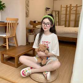 女童睡衣薄款新款女大童两件套初中生夏季休闲家居服儿童套装