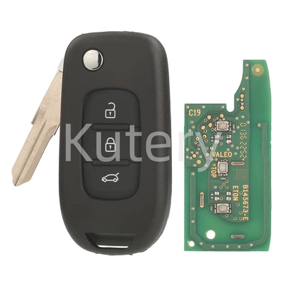 Renault's new 2-button and 3-button: Car Keys - original-factory-board-aftermarket-case-3-key-vac102