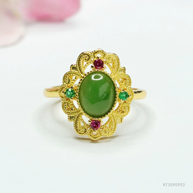 Yuyu натуральный Hetian нефрит яшма кольцо нефрит кольцо ретро фабрика оптовой поколения HT3090903