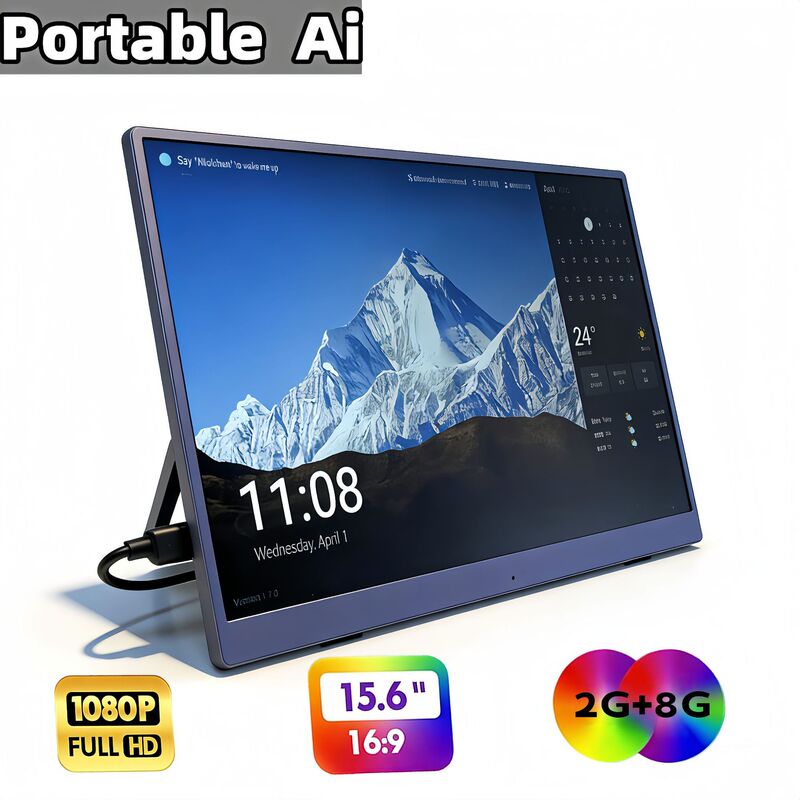 15.6inch Fhd Two-In-One Ips Portable Ai Display Llm Large Language Model Ai Assistant 15.6inch Fhd Two-In-One Ips Portable Ai Display Llm Large Language Model Ai Assistant