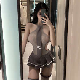 调情情趣内衣jk制服纯欲套装cos学院风纯情学妹灰丝禁欲调情制服