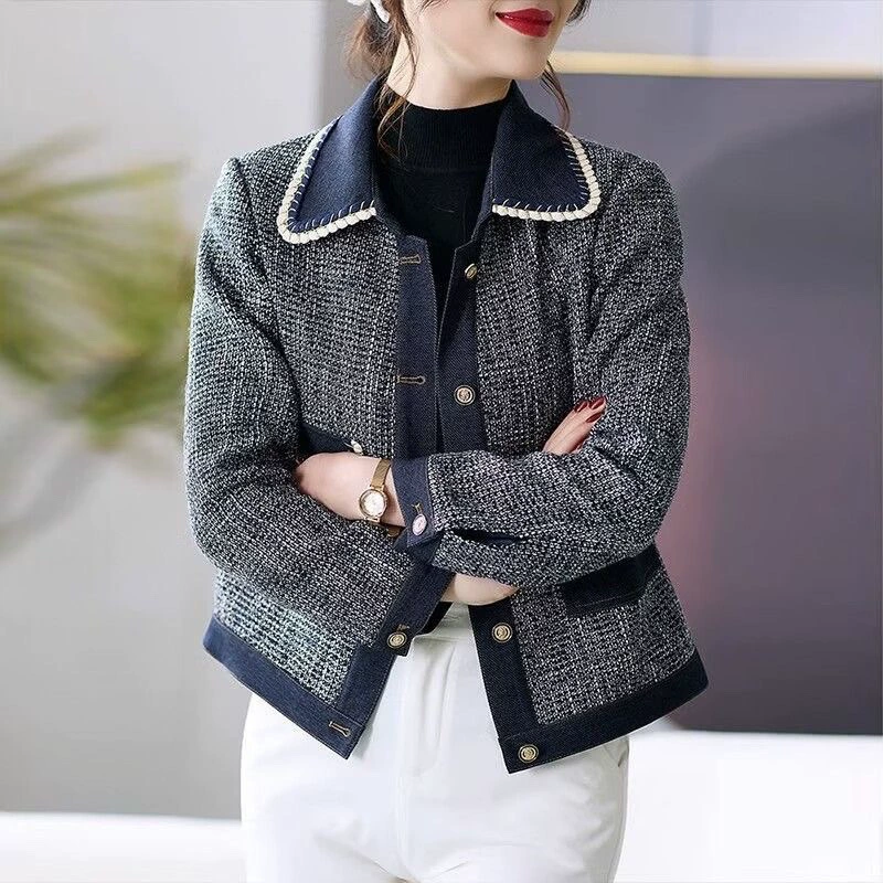 Куртка для мамы, комплект, в стиле Chanel, осенняя, 40 лет