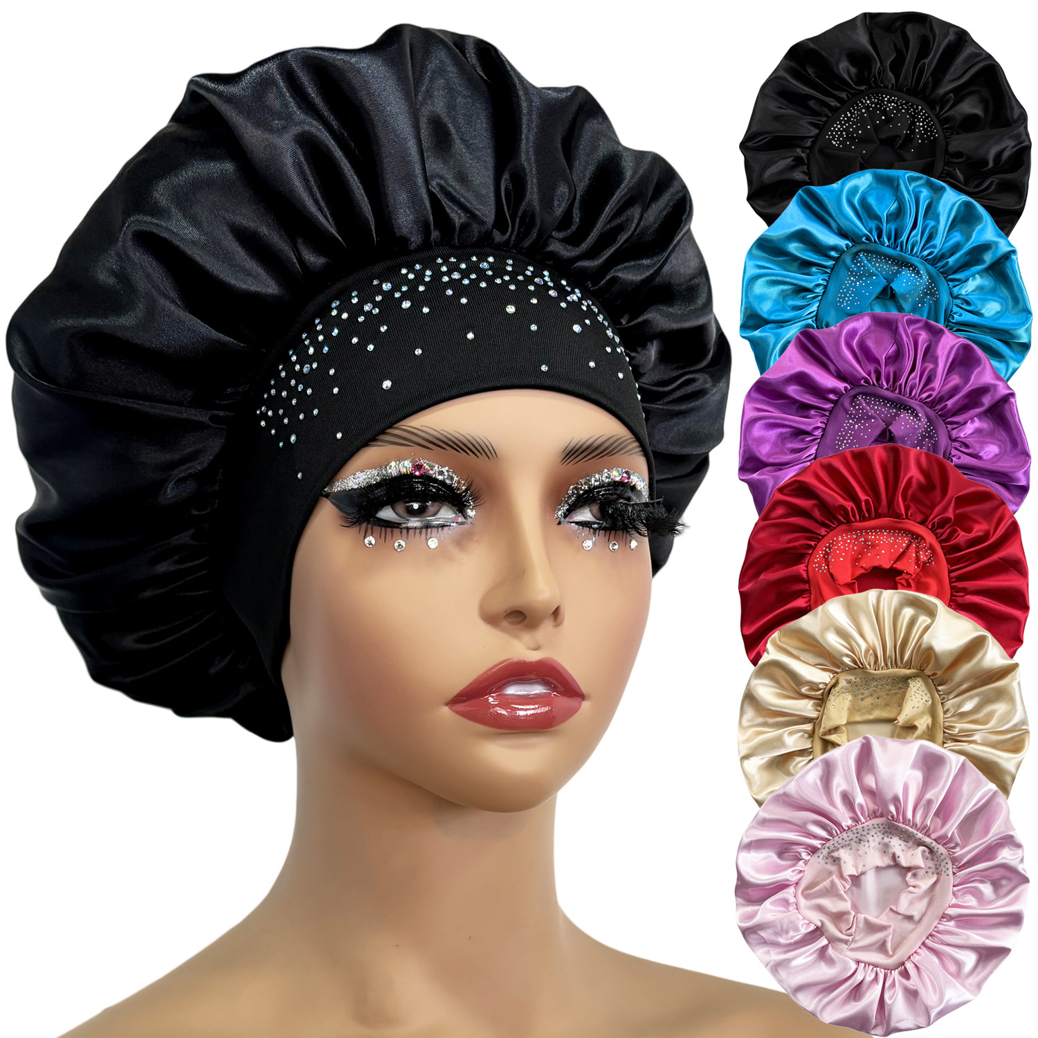 Hand drill bed cap Hair shower cap round cap_voghion.com