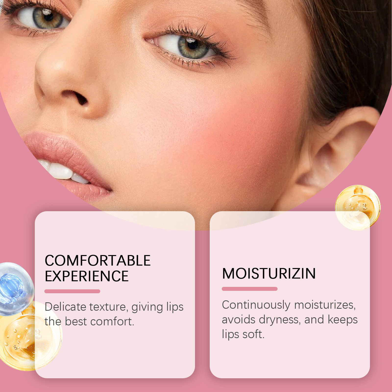 EELHOPE lips and cheeks water lubricant (nudo melocotón), color ligero, maquillaje y lubricante.