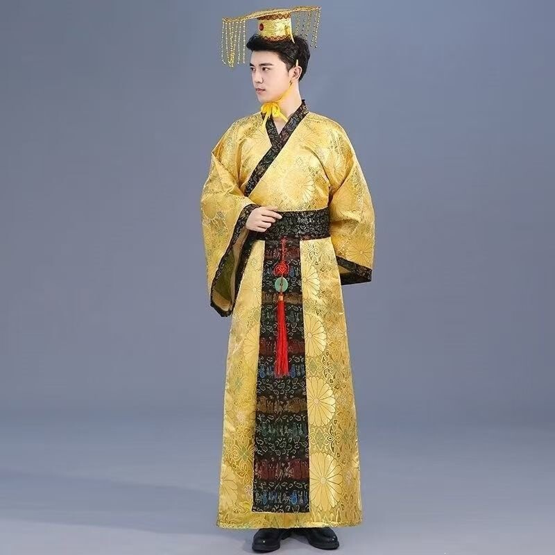 Ancient Costume Costumes of Lu Su, Qin Shihuang, and the Han Dynasty Emperor, Han Dynasty Emperor Costumes, and Costumes for the Qin Dynasty for Film and Television Performances