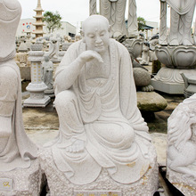 清代寿山芙蓉石雕罗汉价格 十八石雕罗汉现货 青石降龙罗汉尊者