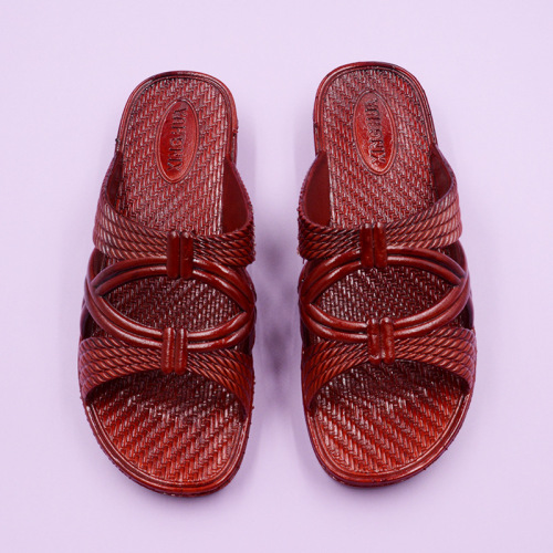 Guangdong oil slippers for middle-aged and elderly mothers, women's summer home indoor bathroom soft-soled anti-slip slippers for the elderly