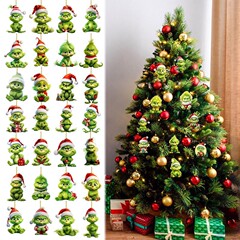国境を越えたグリーン奇赤ちゃんストラップクリスマス祭り装飾クリスマスツリー装飾ストラップアクリル平面小ストラップ