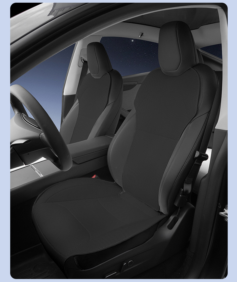 Suitable for Tesla Seat Cushion New Version Model 3/Y Four-Season Special Ventilated Breathable Seat Cover Interior Accessories