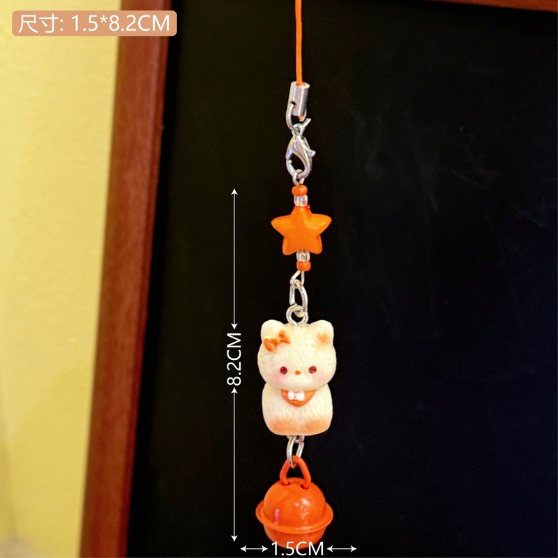 かわいい漫画のクマの携帯電話ロープペンダント女の子のバックパック装飾ペンダントアクセサリー学生キーホルダーペンダント卸売|undefined