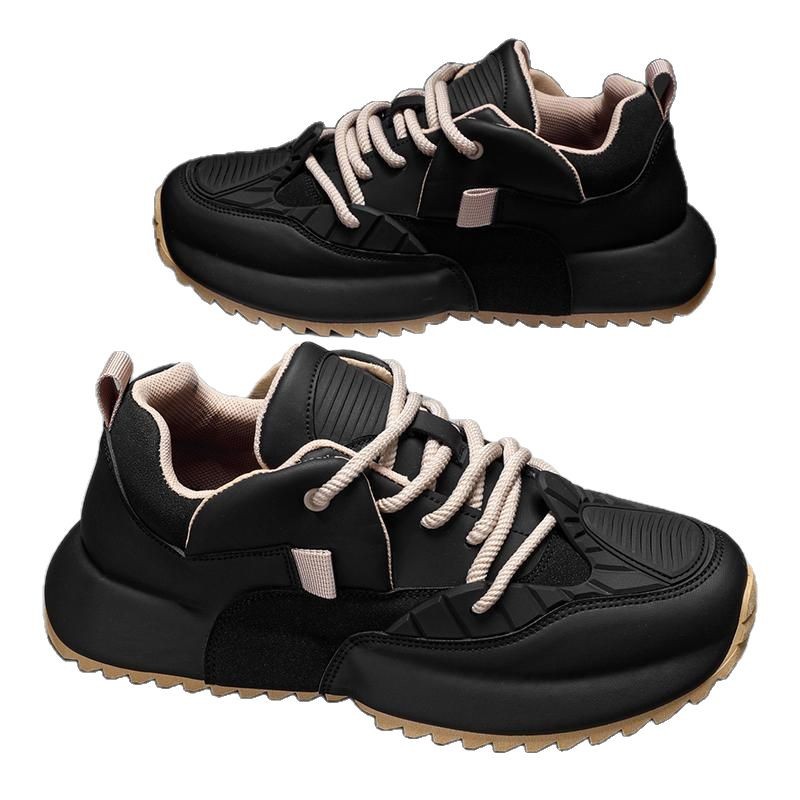 Transfronterizo 2025 primavera y verano de moda versátil bolsas inferiores respirables zapatos deportivos casuales con suela gruesa aumentada zapatos de hombre zapatos de moda