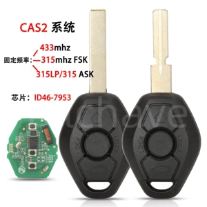 BMW CAS2 avtomobil düz açarı pult 315/315Lp/433 çip ID46-7953 üçün uyğundur