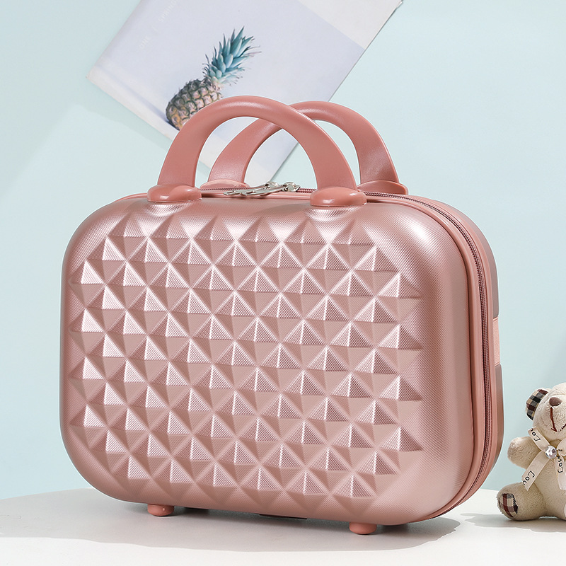 14 pulgadas mini Corea del Sur cremallera retro portátil caso cosmético niño y madre equipaje regalo caso bolsa de cosméticos bolsa al por mayor