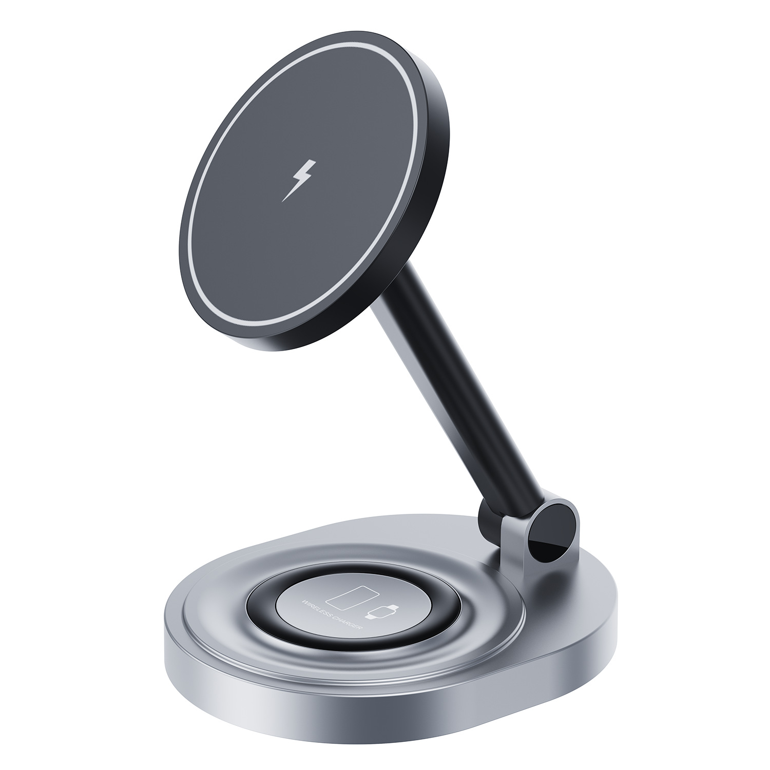 New folding magnetic suction wireless charger three-in-one f..